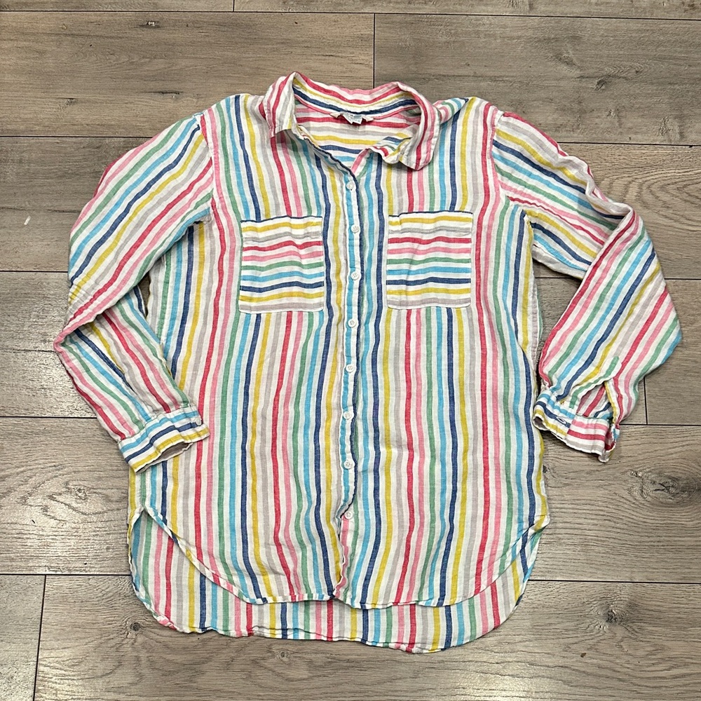 Boden Striped Linen Shirt